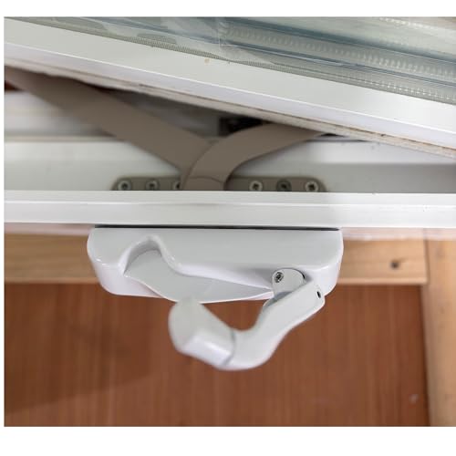 Folding Casement Crank Handle with Snap-On Cover – Zinc Alloy Operator Handle, Compatible with Most Standard Casement Operators,CANWINDOOR Product FH-03A, Window Hardware,Off White (Left Hand) by CANWINDOOR - Image 2