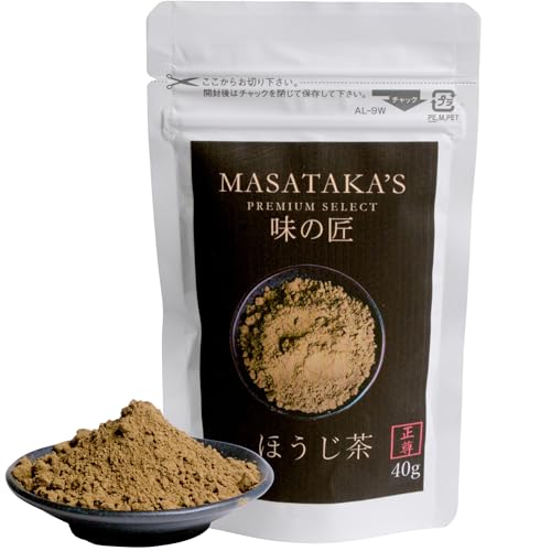 Masataka's Premium Select 100%国産ほうじ茶パウダー 無添加 毎日飲める・料理・お菓子作り・ほうじ茶ラテ・スイーツに最適 40gの商品画像（Amazon）