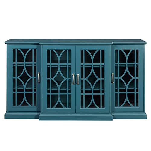 Tungtra Wooden Tv Stand Storage Buffet Cabinet, Sideboard With Adjustable Shelves, Console Table For Dining Living Room Cupboard, (63Inches Tv Stand) #TOP4