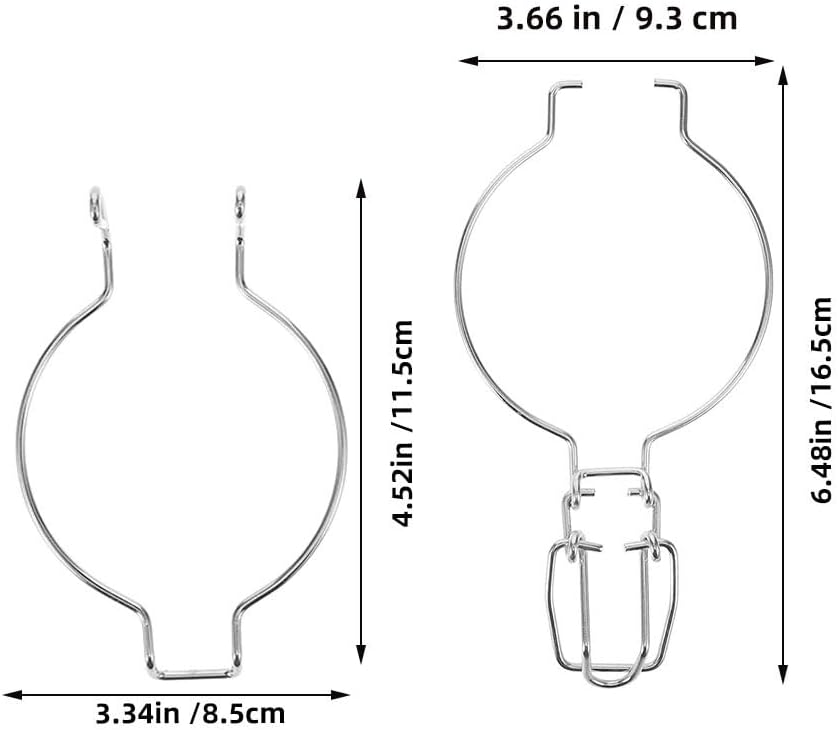 12Pcs Stainless Steel Wire Clamp Sealed can Buckles for Wide Mouth Jars with Unique Spring Design Leak Prevention for Kitchen Food Storage