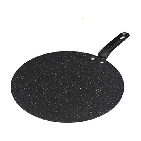 Non-Stick Tawa Tava Ceramic Coating Concave Aluminium Heavy Duty Pancake Crepe Chapati Roti Dosa Tawa Tava Ceramic Non-Stick Coating Concave Pan (30cm) Cover