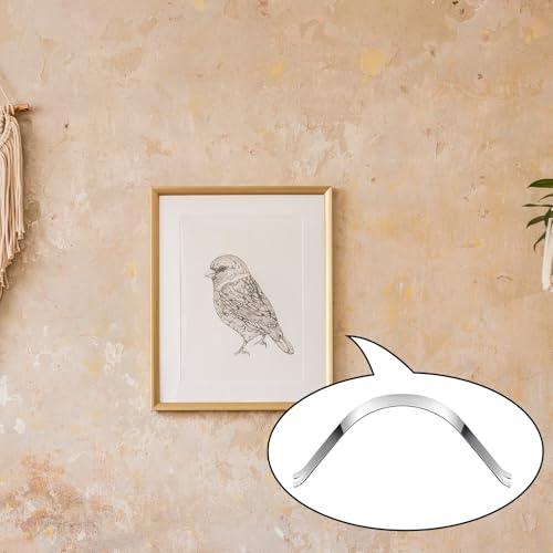 Image of Wonderjune 100 Pcs Spring Clips Picture Frame Clip Bulk 85x9mm Photo Frame Hardware Accessories Metal Picture Frame Retaining Clips DIY Backing Clip for Hanging Canvas Artwork Paintings Craft