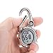 ZOVEDAIUG Digital Pocket Clip Watch for Men Carabiner Watch Backpack Fob Belt Waterproof Clip Watch with Alarm Clock Date Week for Outdoor Sports (White)
