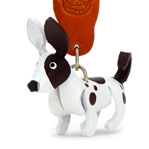 Preisvergleich Produktbild Monkimau Damen Schlüsselanhänger Chihuahua Hunde Figur aus Leder