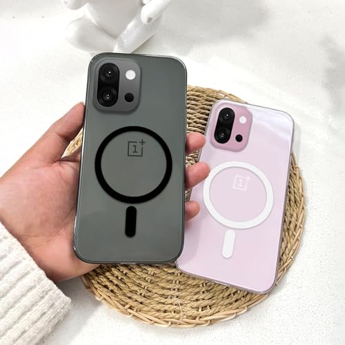 Image of COLORflow Back Cover Compatible with OnePlus 13s 5G | White Crystal Clear | MAG-Safe | Slim Soft Touch Case with Anti-Slip Grip & Camera Protection