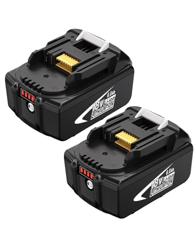Image of 2Pack 6.0Ah Battery Replacement for Makita 18V Battery