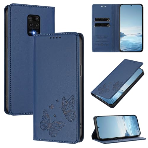 �X�}�z�P�[�X �Ή��@�� for Redmi Note 9 Pro (Max)/ Note 9S 4G / 10 lite,�Ή��@�� for Xiaomi Poco M2 Pro �yRFID�u���b�N�z�y�J�[�h�z���_�[�t�����z �}�O�l�b�g�J�� �X�^���h�@�\�t