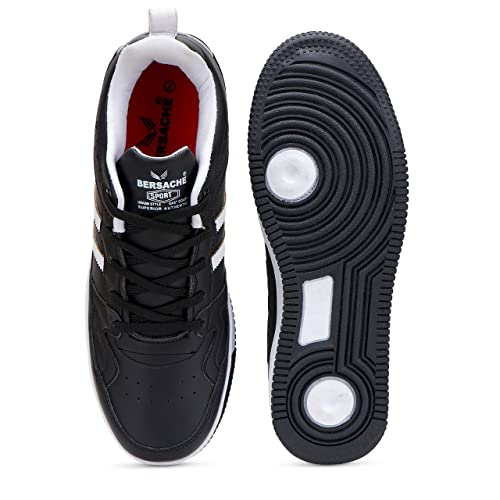 Image of BERSACHE Premium Sneakers, Sports,Gym, Trending, Stylish Running Shoes for Men (Black)