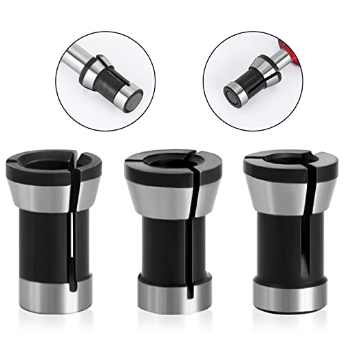 MEISO 6 Stück Spannzangen Adapter, Spannzange für Geradschleifer 6/6.35/8 mm Ersatzspannzange Adapter,für Geradschleifer Ersatzspannzange Schneiden Graviermaschine