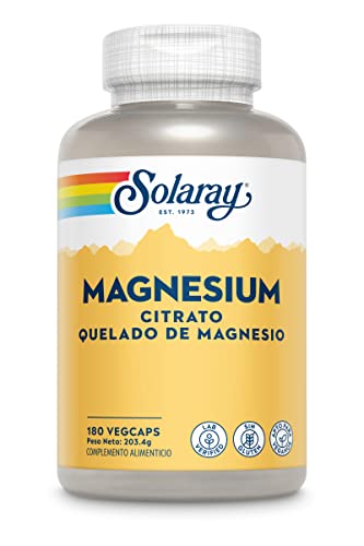 Solaray Magnesium Citrate 133mg | Magnesio | 180 VegCaps