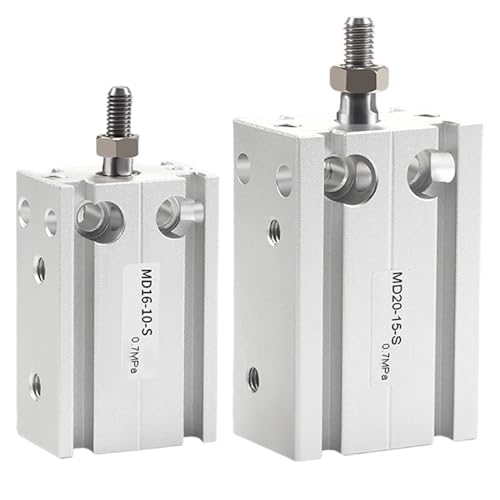 Vérin pneumatique MD16 course 20mm pour automatisme industriel - 7