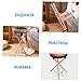 Toyvian Tongue Drum Stand Wooden Tripod Holder for Hand Pan Drums Lightweight Design for Beginners Professionals Easy to Install Stable Floor Support