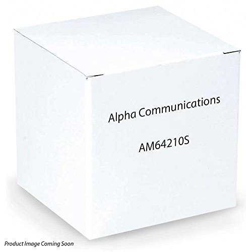 Alpha Communications AM642/10S 10 Metal Button L/S Panel, Surface Mount, Aluminium; Mounts Right on Surface of The Wall; Requires No Backbox; Metal Buttons and Grille