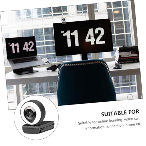 Webcam Haute Définition anti-pénombre avec micro et éclairage Uonlytech