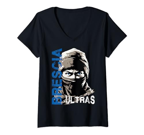 Brescia T-Shirt Pride Honor Tradition Brescia Ultras Italy V-Neck T-Shirt