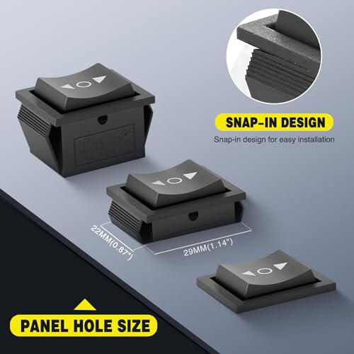Image of Nilight 6Pin Momentary Polarity Reverse Switch w /Jumper Wire