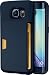 Galaxy S6 Edge Wallet Case - Vault Slim Wallet by Silk - Ultra Slim Protective Credit Card ID Cover (Midnight Blue)