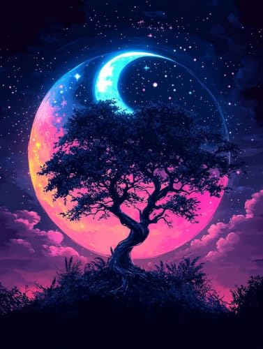Diamond painting luna kit bordado 90x120cm para cuadro de diamantes 5D