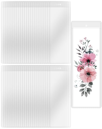 DSYIL 120 Pack Bookmark Sleeves Clear Bookmark Holders for 5.5 x 2 Inches Bookmarks Plastic Blank Book Mark Cover for School Office and Party Favors