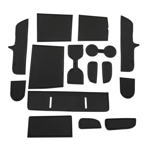 Alfombrilla para ranura de puerta de Hyundai Tucson NX4 2025 2026 protectora negra