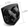 Autogem 20092018 RAM 1500 2500 3500 Tailgate LED Lighted Emblem Black COB Red LED Mopar Licensed