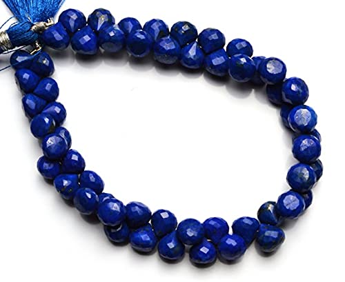 Lapis-lazuli naturel taillé en oignons de 8-10mm pour création de bijoux uniques