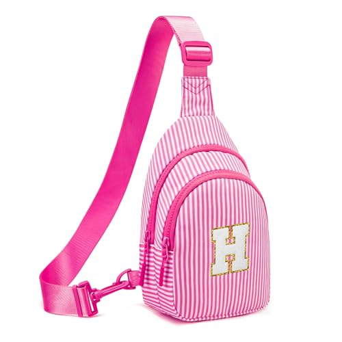 Gifts for 8 9 10 11 12 Year Old Girls Sling Bag Crossbody Bags Fanny Pack for Teen Girls Personalized Gifts for Women Rose Red H