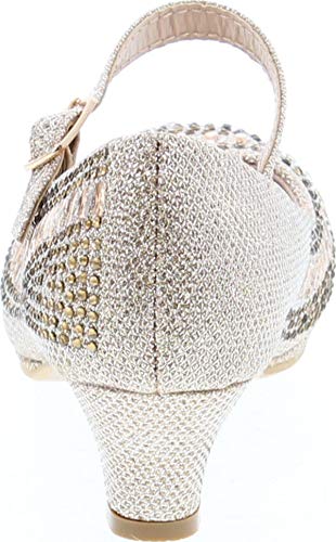 Link Cassie-28K Girls Rhinestone Platform Peagent Dress Shoes4