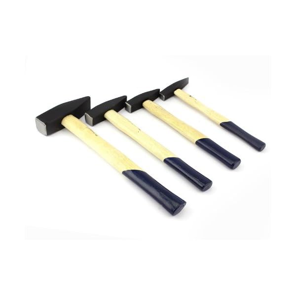 Schlosserhammer Satz 4-tlg,Hammer Set 100 + 200 + 300 + 500g, Holzstiel