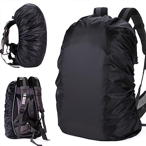 Kit Capa de Chuva Eva Com Capuz + Capa Nylon Impermeável Para Mochila Até 30L Multiuso