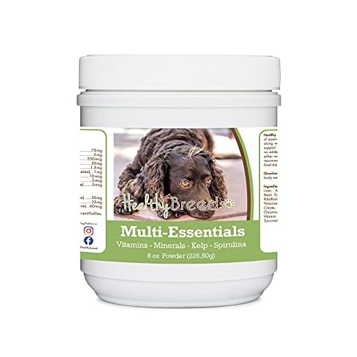 Healthy Breeds American Water Spaniel Multi-Essentials Powder for Dogs - an Ideal Supplement of Vitamins, Minerals & Antioxidants for Your Dog - 8 oz