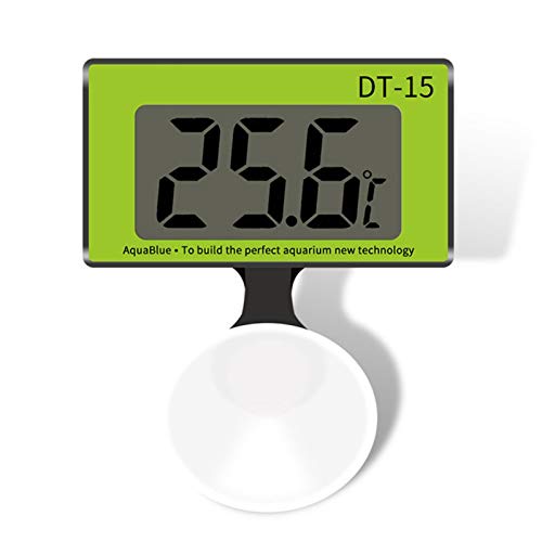 Chifans Thermomètre Numérique d'aquarium avec Ventouses & Sonde et Batterie LCD Thermomètre Digital pour Terrarium, Aquarium et Vivarium Cover