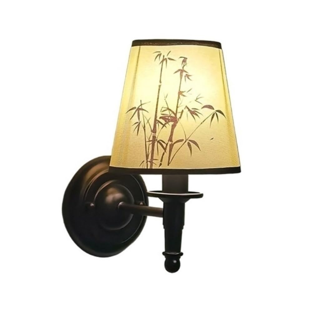 birene Wall Lamp Living Room Hotel Ancient Style Wall Lamp Creative Ink Painting Pattern Decorative Lamps