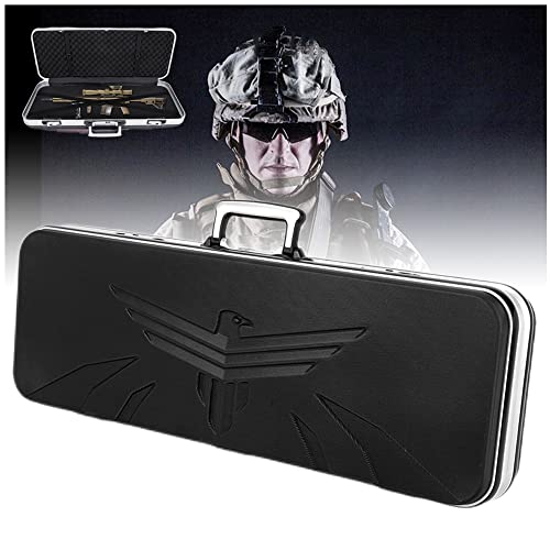 REMEK Waffenkoffer Für Gewehr Pistole Kurzwaffen Mit 1 Zahlenschlössern Schaumstoffpolsterung Gewehrkoffer Jagdkoffer Flintenkoffer Kamera Digital Zubehör Für Transport Lagerung