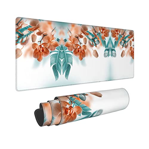 Tapis de souris imperméable grand format aux finitions soignées avec bords cousus