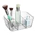 InterDesign Cosmetic Organizer Tote for Vanity Cabinet to Hold Makeup, Beauty Products - Clear