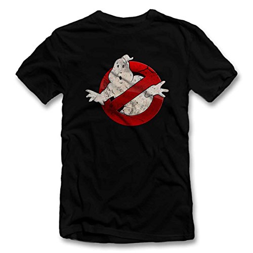 shirtground Ghostbusters Vintage T-Shirt Schwarz-Black XL