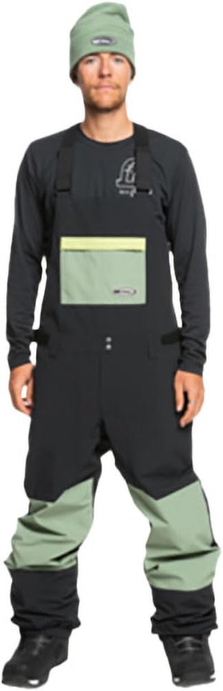 Quiksilver - Mens Fly High Bib, Color Black, Size: Medium