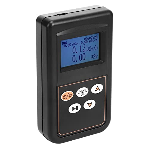 Jacksing Medidor de medición de radiación, Detector de radiación de medición Dual con Memoria de Apagado de Alta sensibilidad para hospitales Cover