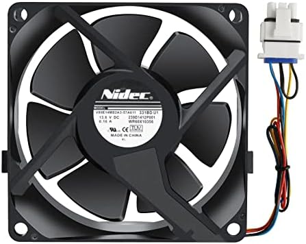 Upgraded WR60X26866 (OEM) Refrigerator Evaporator Fan Motor Fit for Almost All GE Refrigerators Replace# WR60X10341, WR60X10356, WR60X10357, WR60X24303-10 Years Warranty