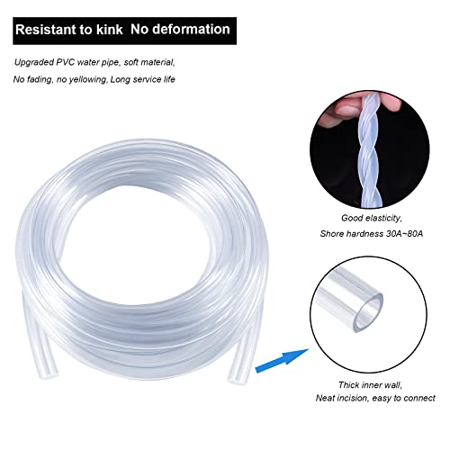 Diitao 4Pcs Dc 3-5V Micro Submersible Mini Water Pump With 2Pcs Clear Vinyl Tubing Flexible Pvc Tubing(1M) For Aquariums Fish Tank Pond Fountain Hydroponics Garden (4Pcs White Pump+4M Tube) #TOP5