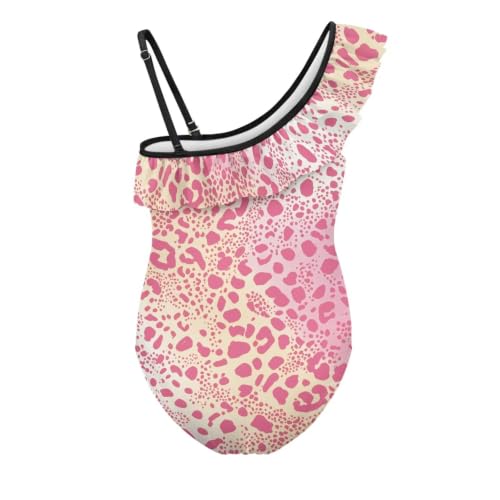 Image of Girls Swimsuit One Piece Ruffle Swimsuit Non-Slip Straps UPF 50+ for Girls Size 3-14 Years