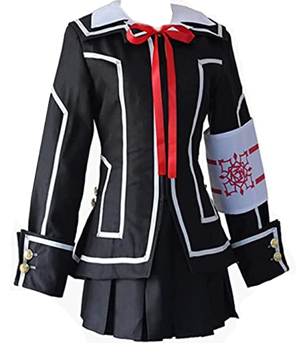 Nsoking Anime Vampire Knight Cosplay Costume School Uniform Class Kuran Yuki Womens Suit Uniform Custom (Black, X-Small)