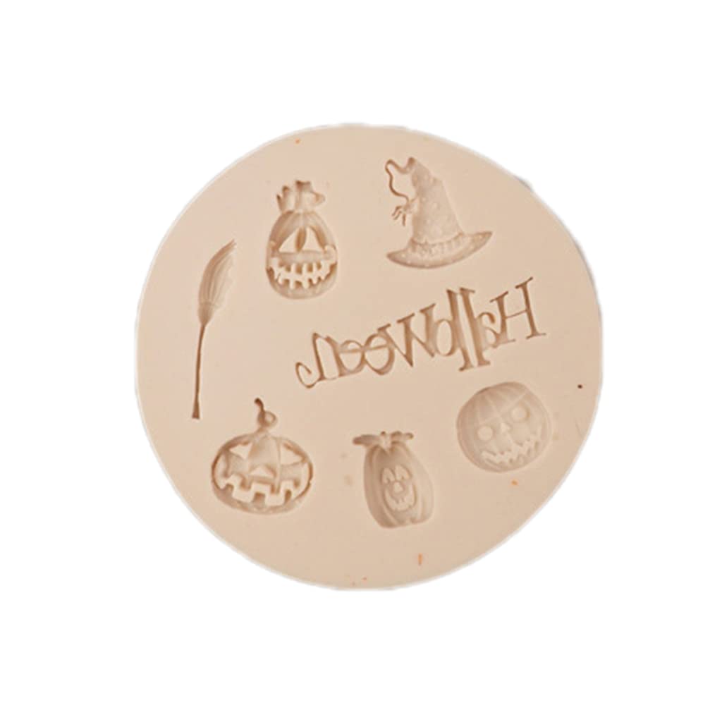 Tsophreniq Silicone Fondant Molds Halloween Modeling Halloween Festival Baking Utensils 7 Styles Silicone Cake Molds Shapes for Baking