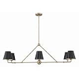 Crystorama Xavier 6 Light Vibrant Gold Linear Chandelier