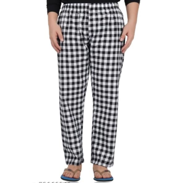 Men's Cotton Checkered Printed Pyjama, Pajamas Colors -(Red)-image-40