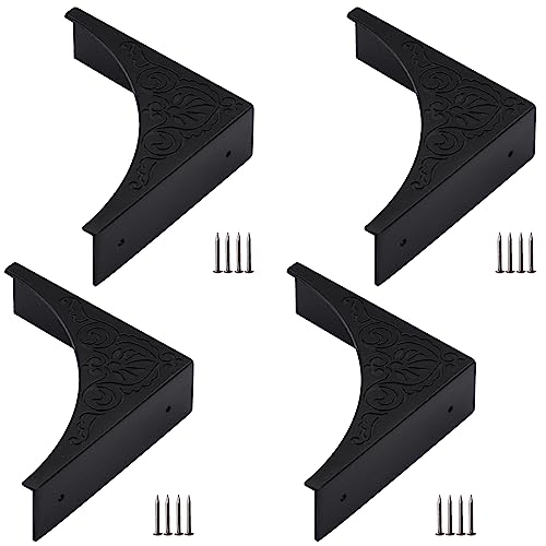 Image of Antique Zinc Alloy Box Corner Protector Edge Safety Guard Cabinet Table Decorative Corner Guards Furniture Corner Pack of 4