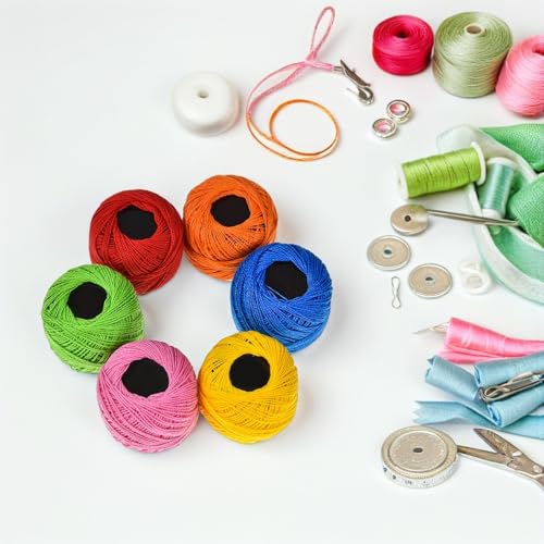 Fils à broder multicolores SUPVOX pour technique de broderie blanche Hardanger et crochet - 7