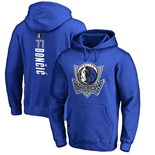 Hombre Capucha Mavericks Luka Dončić 77 Fans Hoodie Impreso Cuello Redondo Casual Camisas Cómodas S-3XL B-XXL