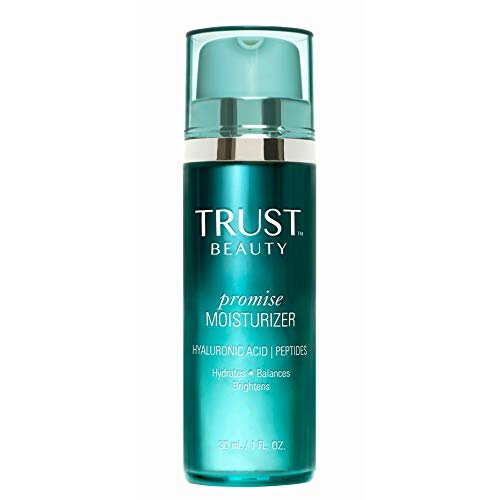 TRUST Beauty Promise Daily Face Moisturizer - Hydrating Moisturizer with Hyaluronic Acid & Anti-aging Peptides – 1oz